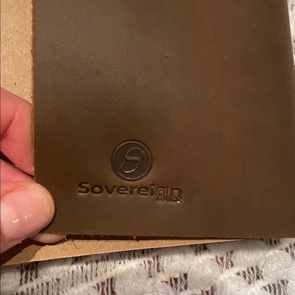NWT Sovereign Brown Leather Travelers Journal Set with Pen - Picture 5 of 16